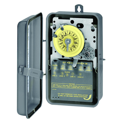 intermatic, timer, 24hr, 24 hour, 24 hour timer, 24 hr timer, heavy duty, mechanical, mechanical timer, mechanical time switch