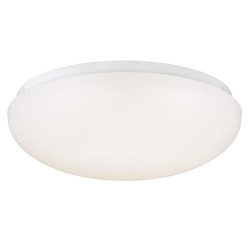 Westinghouse 6401100 11-Inch LED Round Indoor Flush Mount Ceiling Fixture, White Finish with White Acrylic Shade