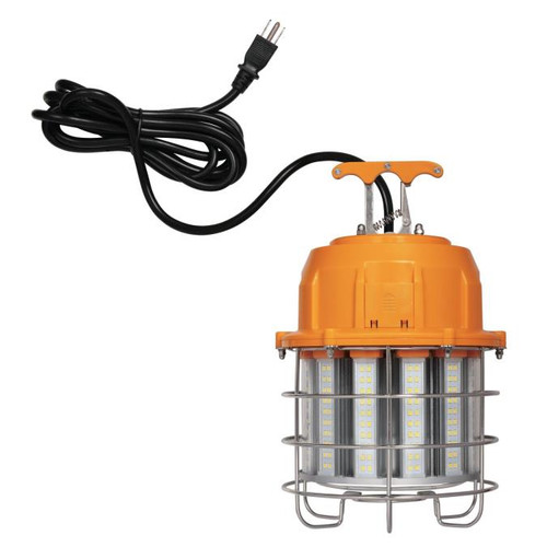 Westinghouse 6549200 60W High Lumen LED Plug-In Work Light, Orange Finish with Chrome Cage