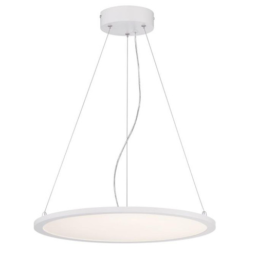 Westinghouse 6575100 Atler LED Indoor Chandelier, Matte White Finish with White Acrylic Disc
