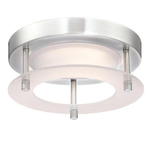 Westinghouse 6575200 Remi 6-Inch, 12-Watt LED Indoor Flush Mount Ceiling Fixture, Brushed Nickel Finish with Frosted Acrylic Shade