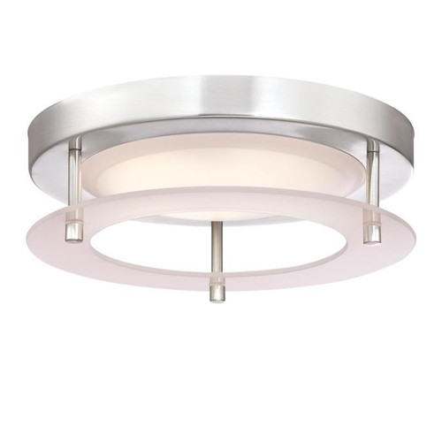 Westinghouse 6575300 Remi 8-Inch, 15-Watt LED Indoor Flush Mount Ceiling Fixture, Brushed Nickel Finish with Frosted Acrylic Shade