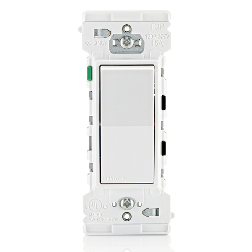 leviton, decora, decora edge, switch, single pole switch, 1 pole switch, decora edge switch, push and click switch