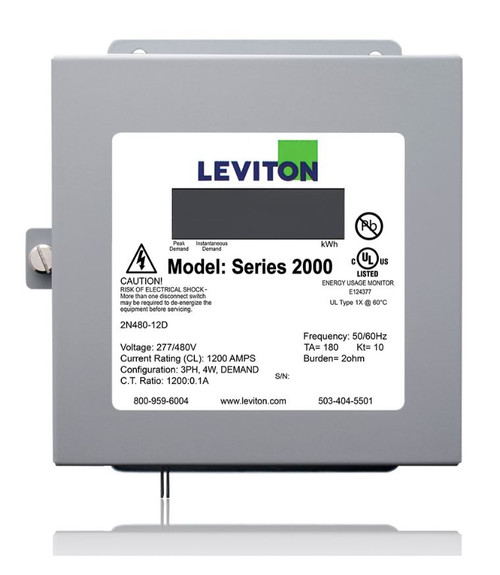 leviton, verifeye, leviton veryifeye, electric submeter, electric meter, indoor submeter, indoor electric meter, indoor electric submeter, series 2000, verifeye series 2000