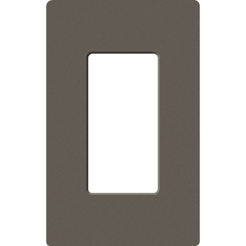 Lutron SC-1-TF Satin Decora 1-Gang Screwless Wallplate, Truffle