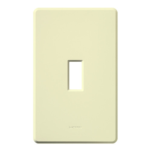 Lutron FW-1-AL Fassada Traditional Toggle 1-Gang Screwless Wallplate, Matte Finish, Almond