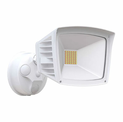 Westgate SL-28W-MCT-WH-D Outdoor LED Square Head Security Light, 28W, Adjustable CCT (3000K/4000K/5000K), White