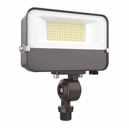 Westgate LFE-15W-MCT-KN Outdoor Compact LED Flood Light with Knuckle Mount, 15W, Adjustable CCT (3000K/4000K/5000K), Dark Bronze