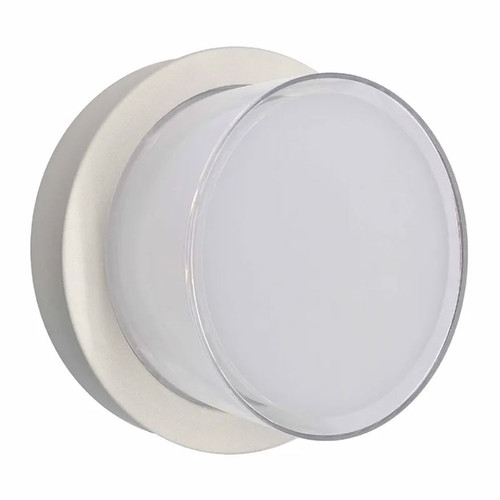 Westgate LRS-E-MCT-C90-WH Outdoor Architectural Round LED Wall Light, 12W, Adjustable CCT (3000K/4000K/5000K), White