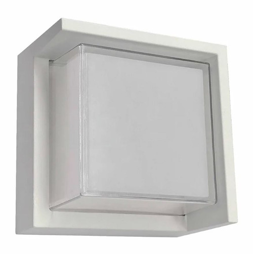 Westgate LRS-H-MCT-C90-WH Outdoor Architectural Square LED Wall Light, 12W, Adjustable CCT (3000K/4000K/5000K), White