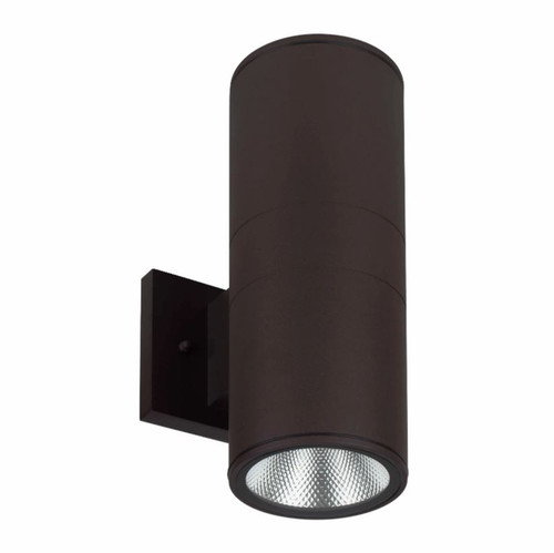 Westgate WMC-UDL-MCT-BR-DT 4" Outdoor LED Cylinder Up/Down Light, 30W, Adjustable CCT (3000K/4000K/5000K), Bronze