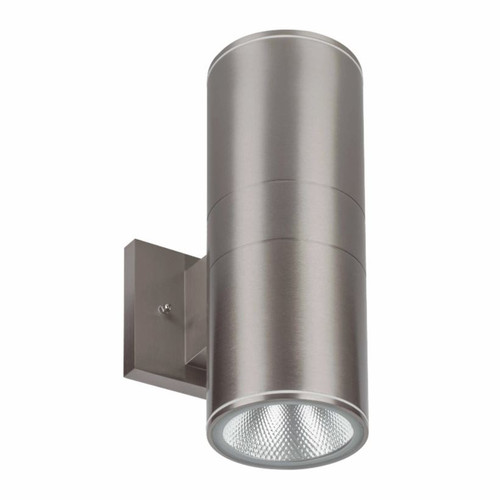 Westgate WMC-UDL-MCT-BN-DT 4" Outdoor LED Cylinder Up/Down Light, 30W, Adjustable CCT (3000K/4000K/5000K), Brushed Nickel