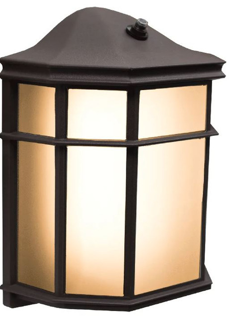 Westgate LRS-A-MCT-PC Outdoor LED Wall Lantern with Photocell, 12W, Adjustable CCT (3000K/4000K/5000K), Dark Bronze