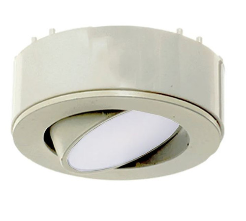 Westgate PL120ADJ-50K-BN 3" Round Adjustable LED Puck Light, 120V, 4.5W, 5000K, Brushed Nickel