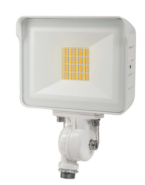 Keystone KT-FLED15-R1A-UNV-8CSB-VDIM-W Compact General Purpose LED Flood Light, 15W, Selectable CCT (3000K/4000K/5000K), White