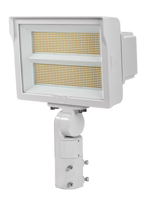 Keystone KT-FLED290PS-R2B-UNV-8CSB-VDIM-W High Power LED Flood Light with Photocell, 120-277V, Selectable Wattage (210W/290W), Selectable CCT (3000K/4000K/5000K), White