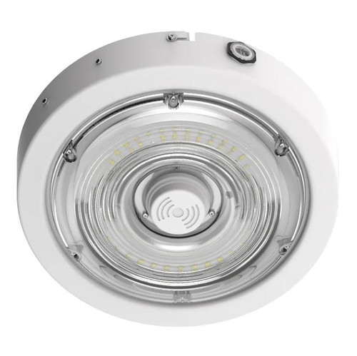 Westgate CXER-30-50W-MCTP-SR-EM-WH Round New Concept LED Garage and Ceiling Light with Emergency Back Up Battery, Adjustable Wattage (30W/40W/50W), Adjustable CCT (3000K/4000K/5000K), White