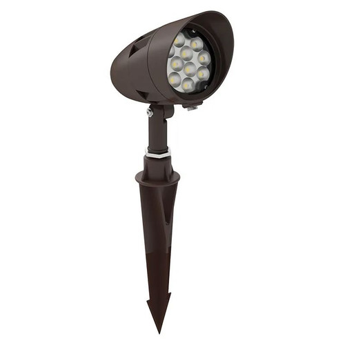 Westgate FLVX-SM-6W-30K-BR X-Gen LED Bullet Flood Light with Long Shroud, 12V, 6W, 3000K, Bronze