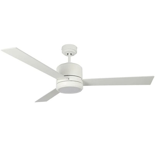 Westgate WFL-116-WS-3B-52-30K-WH-WH 52" 3-Blade Ceiling Fan with Light, 19W, 3000K, White with White Blades