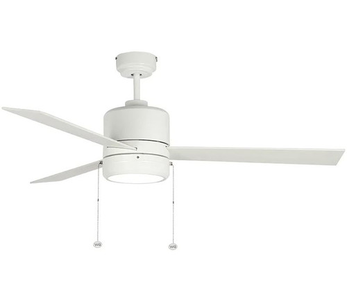 Westgate WFL-115-PC-3B-52-MCT-WH-WH 52" 3-Blade Ceiling Fan with Light, 20W, Adjustable CCT (3000K/4000K/5000K), White with White Blades