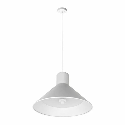 Westgate LCFC-MCT5-WH Integrated LED Modern Cone Pendant Light, 25W, Adjustable CCT (2700K/3000K/3500K/4000K/5000K), White