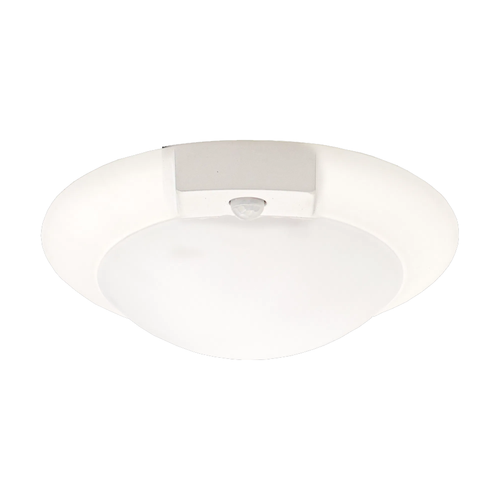 Westgate DLS8-MCT-PIR 8" LED Disk Light with PIR Motion Sensor, 20W, Adjustable CCT (3000K/4000K/5000K), White