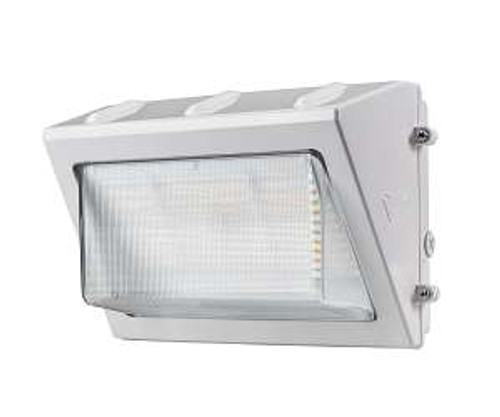 Keystone KT-WPLED35-M1-8CSB-VDIM-W Traditional LED Wall Pack, 120-277V, 35W, Selectable CCT (3000K/4000K/5000K), White