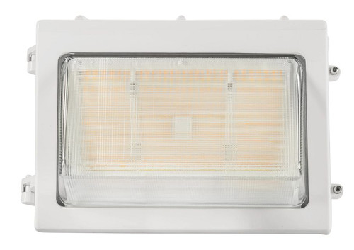 Keystone KT-WPLED80-M1-8CSB-VDIM-W Traditional LED Wall Pack, 120-277V, 80W, Selectable CCT (3000K/4000K/5000K), White