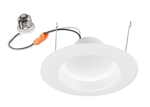 Keystone KT-LED8RD-6C-9CSF-DIM 5"/6" LED Downlight Retrofit Trim, 8W, Selectable CCT (2700K/3000K/3500K/4000K/5000K), White