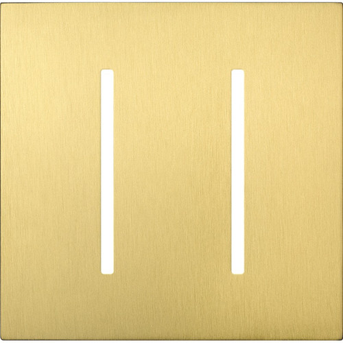 Lutron LWT-GG-SB Grafik T 2-Gang Wallplate, Satin Brass