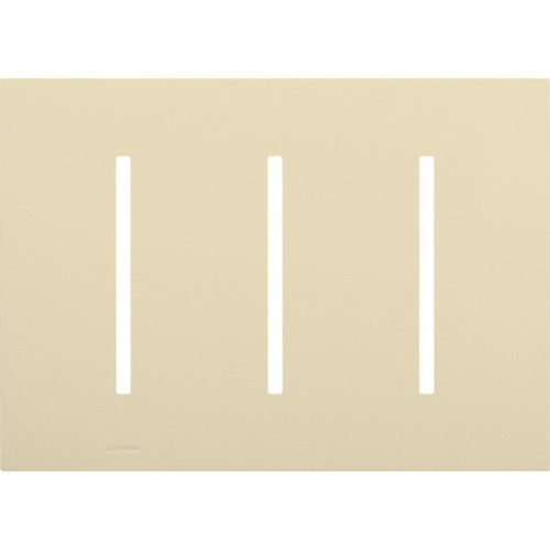 Lutron LWT-GGG-BE Grafik T 3-Gang Wallplate, Beige