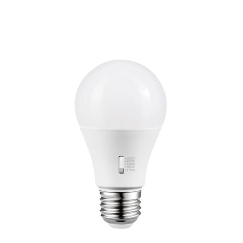 ESL Vision ESL-A19-9W-12750 A19 LED Lamp, E26 Base, 9W, 800 Lumens, Selectable CCT (2700K/3000K/3500K/4000K/5000K)