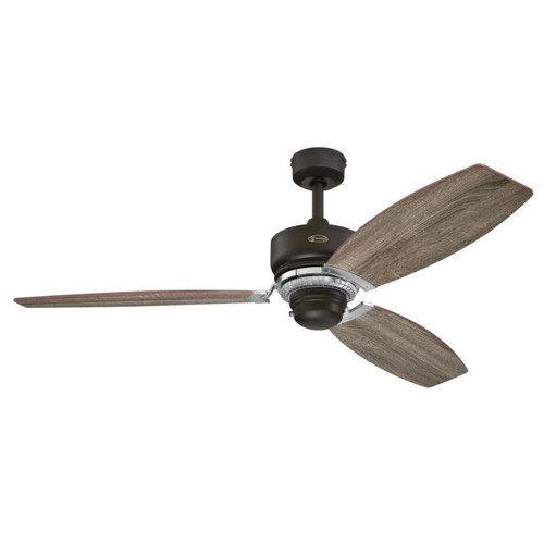 Westinghouse 7207600 Thurlow 54" Indoor Ceiling Fan, Weathered Bronze Finish with Reversible Driftwood/Reclaimed Hickory Blades