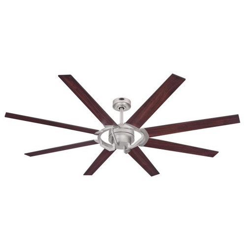 Westinghouse 7217300 Damen 68" Indoor DC Motor Ceiling Fan, Nickel Luster Finish with Reversible Mahogany/Wengue Blades