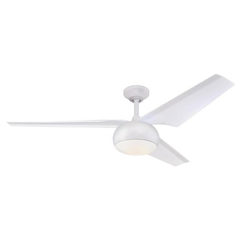 Westinghouse 7226400 Madeline 56" Indoor Dimmable LED Ceiling Fan, White Finish with White Blades, Opal Frosted Glass