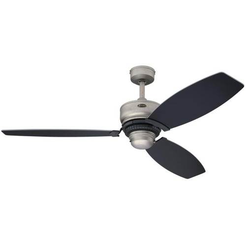 Westinghouse 7305600 Thurlow 54" Indoor Ceiling Fan, Industrial Steel Finish with Reversible Black/Pewter Ash Blades