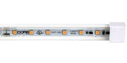 Core Lighting LSXT-250-27K-325FT-24V Long Run Outdoor Flexible LED Tape Light Strip, 325 Ft., 2.2W, 24V, 2700K
