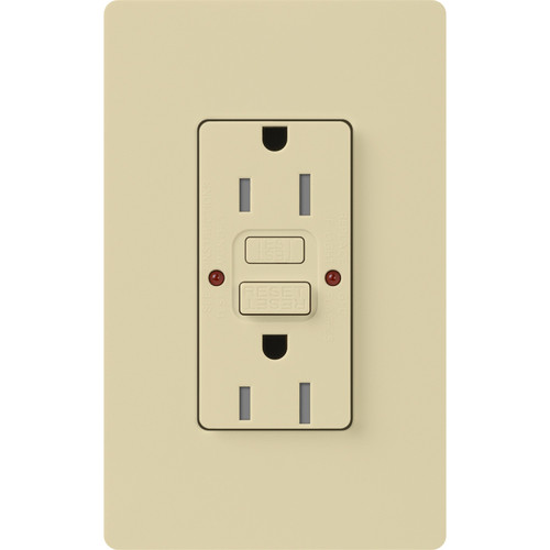 Lutron CAR-15-GFST-LA 15A 125V Tamper Resistant Self-Testing GFCI
