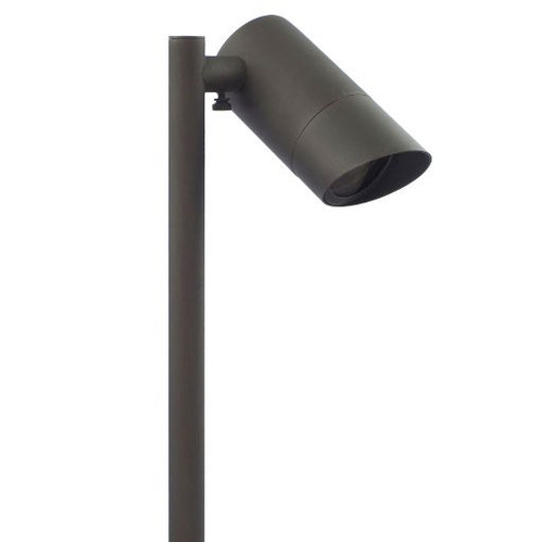 Lightcraft Outdoor PS-501B-F-NBZ Architect Path and Driveway Light, MR16 LED, Flat Shroud, Solid Brass, Natural Bronze