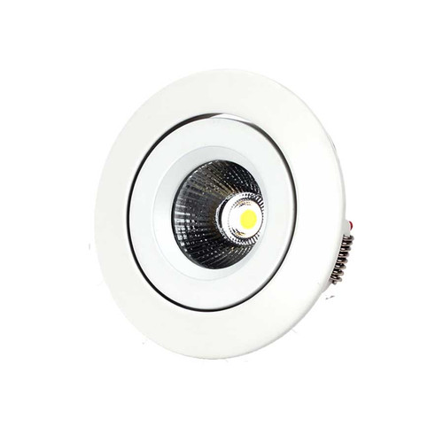 Core Lighting DLC310-30K-BN Low Profile Adjustable LED Downlight, 5W, 3000K, Brushed Nickel