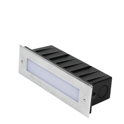 ROC Lighting by Core Lighting ST603-40K-SS-120V Indoor/Outdoor Horizontal LED Step Light, 120V, 6W, 4000K, Stainless Steel