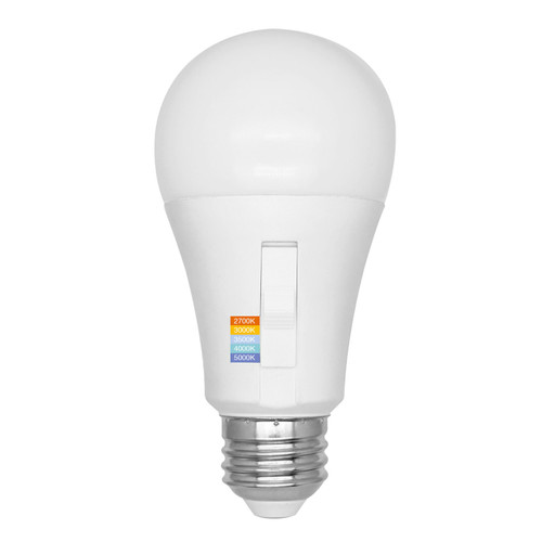 EnVision LED Lighting LED-A19-9W-5CCT A19 LED Bulb, 9W, 600 Lumens, Selectable CCT (27K/30K/35K/40K/50K)