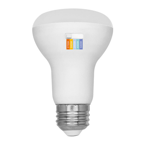 EnVision LED Lighting LED-BR20-6W-5CCT BR20 LED Bulb, 6W, 450 Lumens, Selectable CCT (27K/30K/35K/40K/50K)