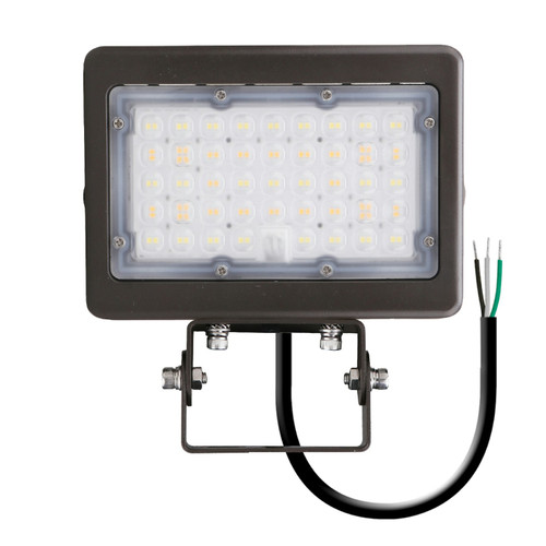 EnVision LED Lighting LED-ARL-2P50-TRI-BZ-TR-PC Mini LED Area Flood Light with Photocell, Trunnion Mount, 35/50W, Selectable CCT (30K/40K/50K), Bronze