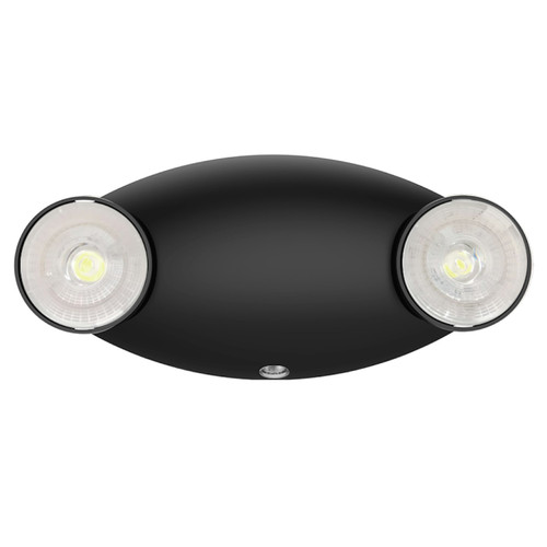 EnVision LED Lighting LED-EM-DHC-BL Round Bug Eye LED Emergency Light, 120-277V, 5000K, Black