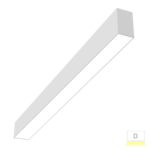 EnVision LED Lighting LED-ALIN2-1FT-3P12-D-5CCT-WH 1 Ft. Architectural Linear LED Fixture, Downlight, 6/9/12W, Selectable CCT (27K/30K/35K/40K/50K), White