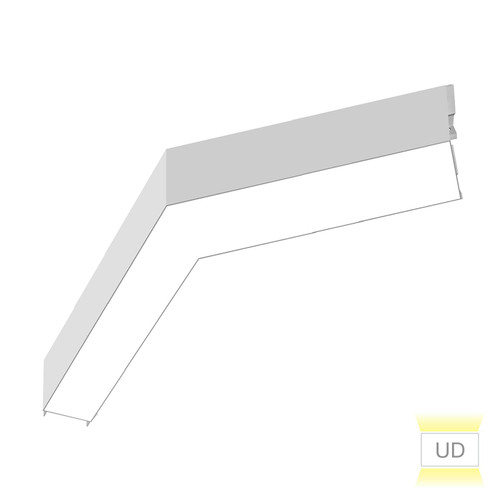 EnVision LED Lighting LED-ALIN2-12X12-120L-3P25-UD-5CCT-WH 120° 12" x 12" L-Shape Architectural LED Fixture, Uplight and Downlight, 13/19/25W, Selectable CCT (27K/30K/35K/40K/50K), White