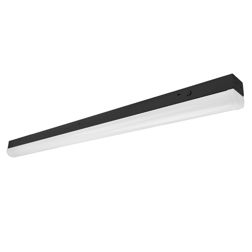 EnVision LED Lighting LED-RST-8FT-3M60W-4CCT-EMB-BL 8 Ft. LED Strip Fixture with Emergency Backup, 40/50/60W, Selectable CCT (30K/35K/40K/50K), Black