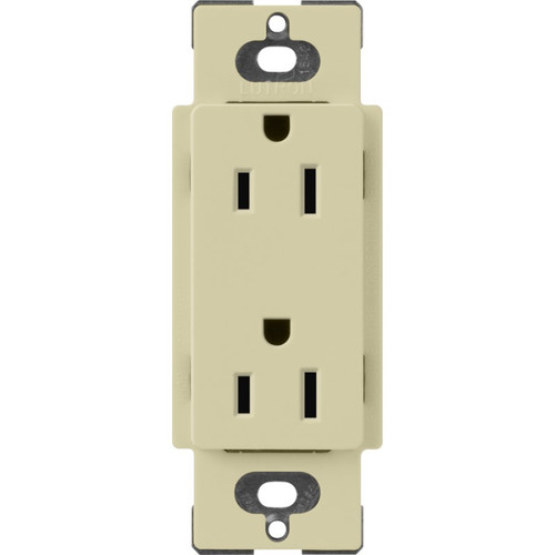 Lutron SCR-15-SA Claro 15A 125V Duplex Receptacle, Sage