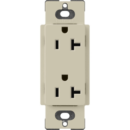 Lutron SCR-20-CY Claro 20A 125V Duplex Receptacle, Clay